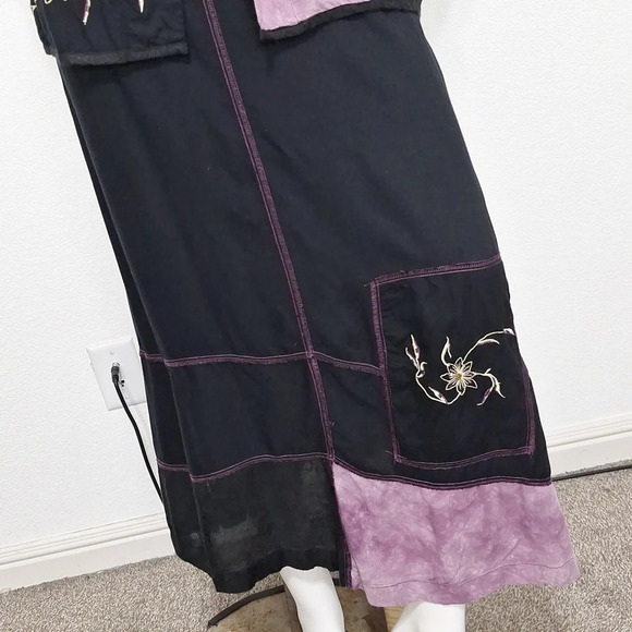 Drapers & Damons Bohemian Lagenlook Beaded Fairy Jacket & Maxi Dress Set Size XL - Picture 3 of 12